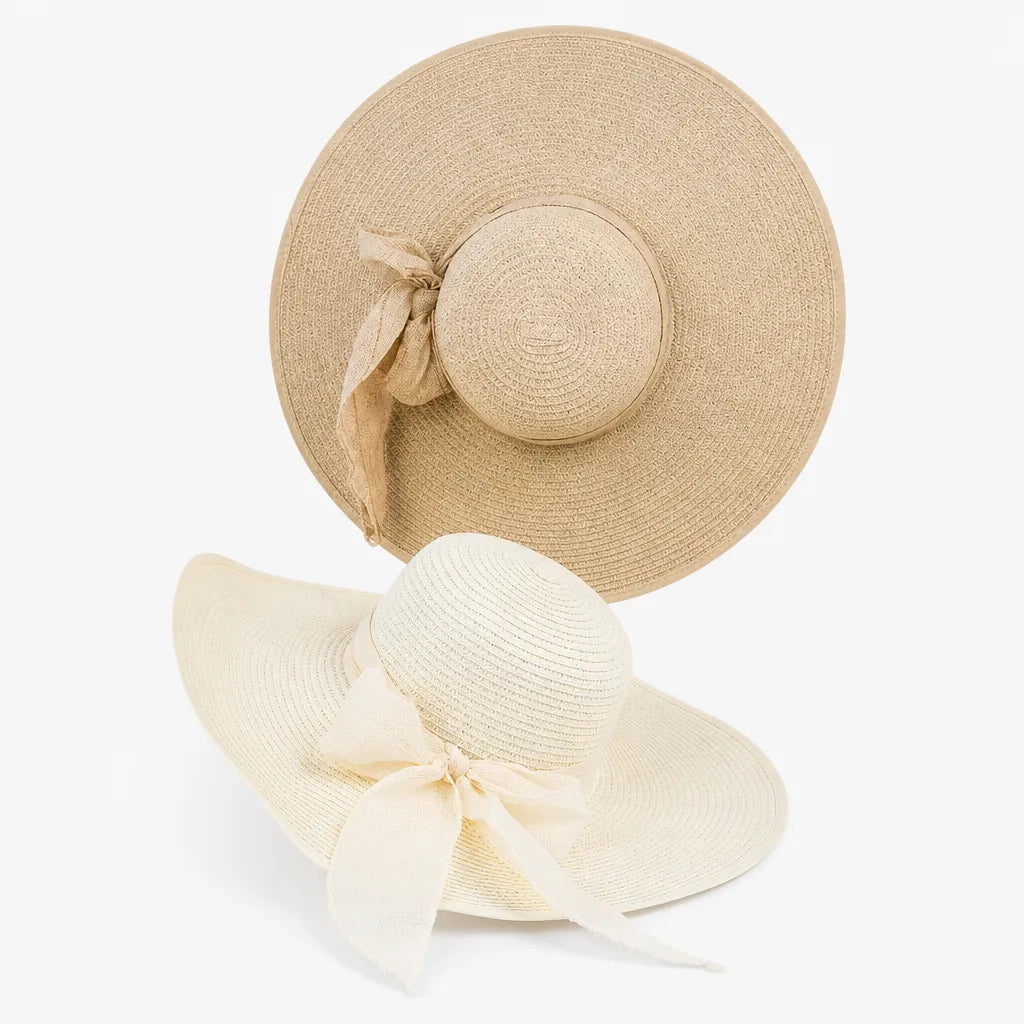 Chapeau de Soleil pour Femme - Paille Floppy Panama Plage