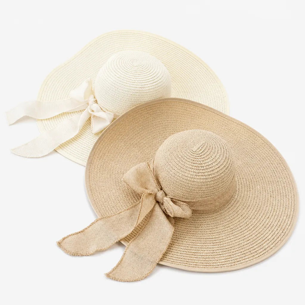 Chapeau de Soleil pour Femme - Paille Floppy Panama Plage