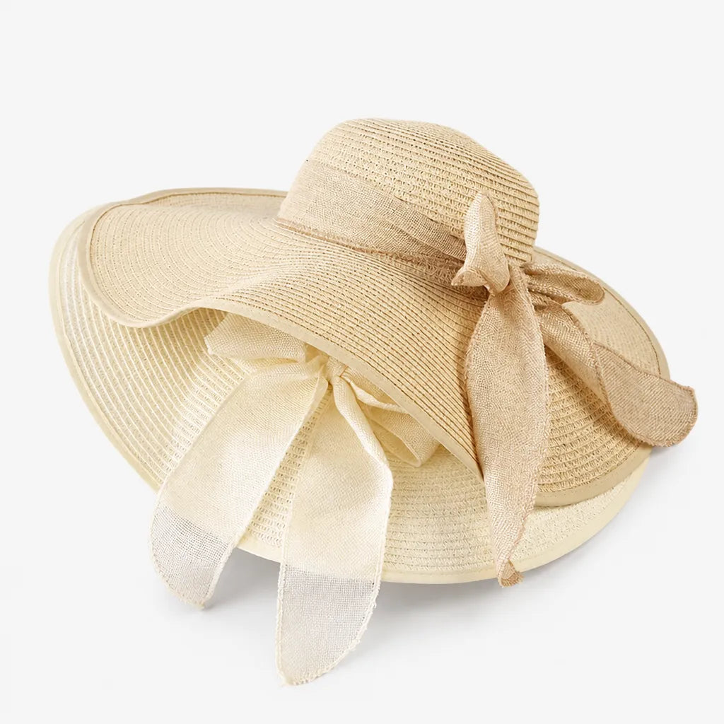 Chapeau de Soleil pour Femme - Paille Floppy Panama Plage