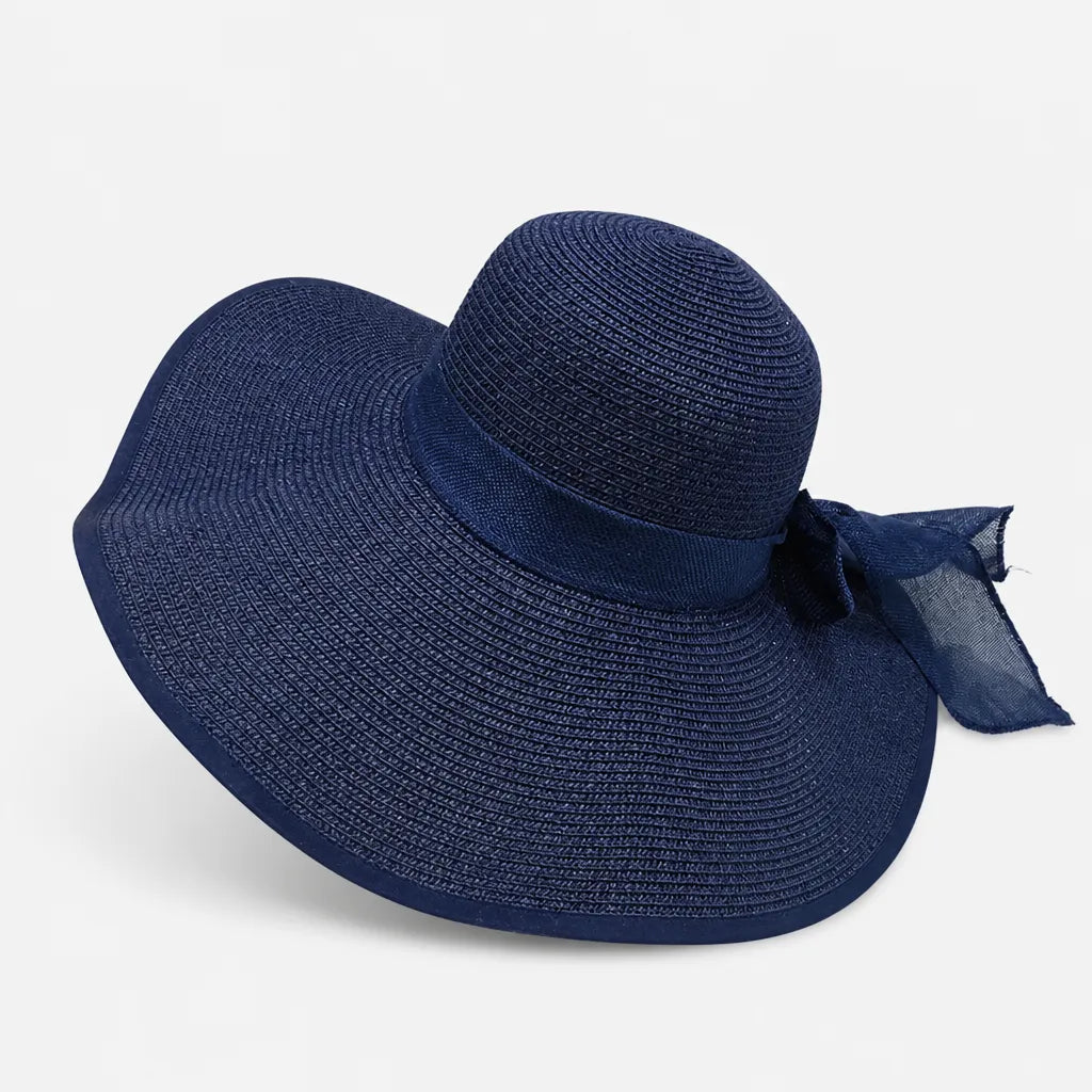 Grand Chapeau de Paille Femme - Anti-UV pour la Plage en Ete
