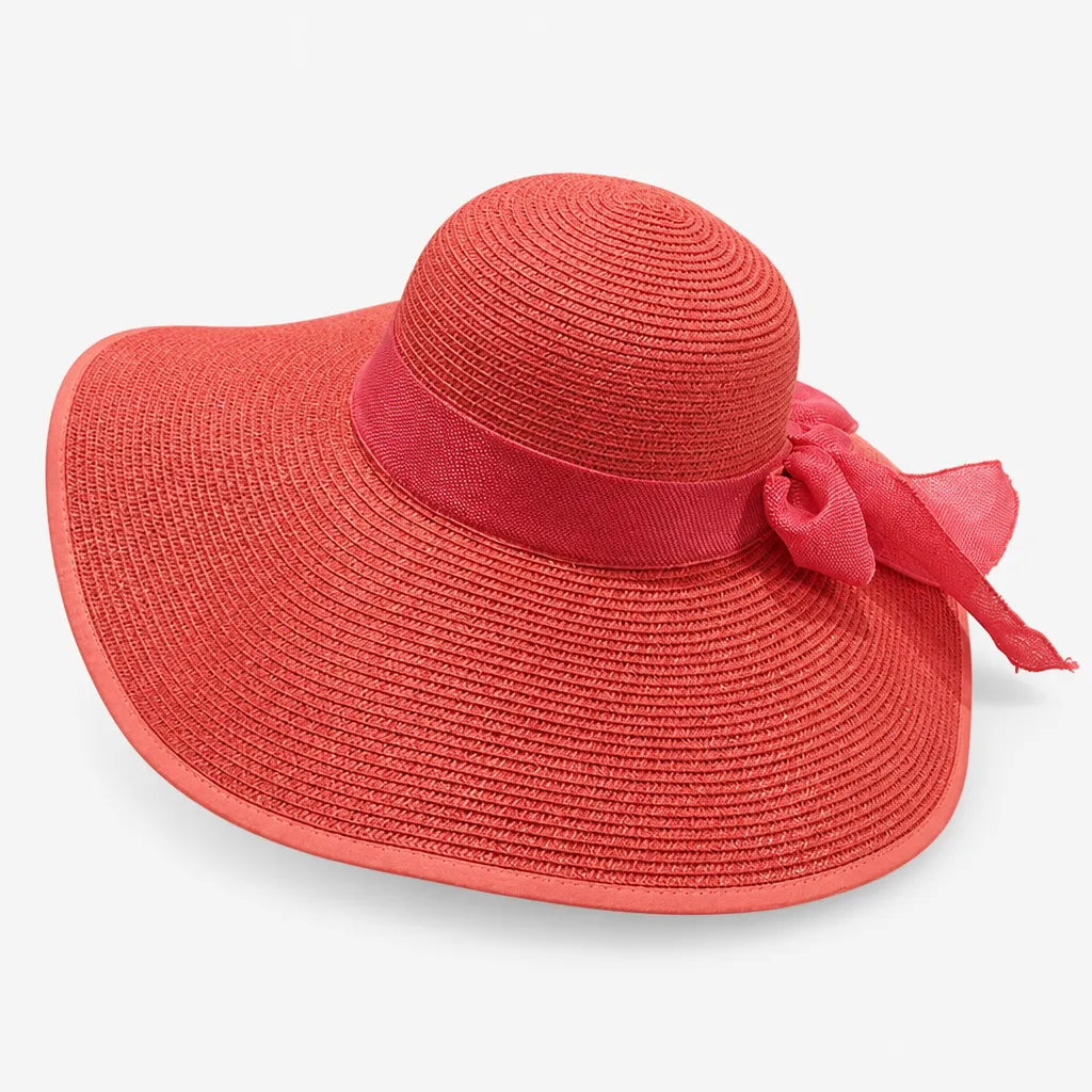 Grand Chapeau de Paille Femme - Anti-UV pour la Plage en Ete