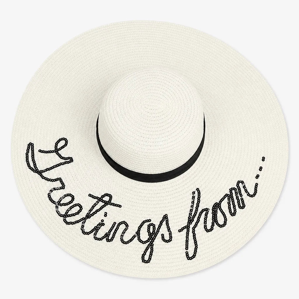 Grand Chapeau de Paille Femme - Anti-UV pour la Plage en Ete