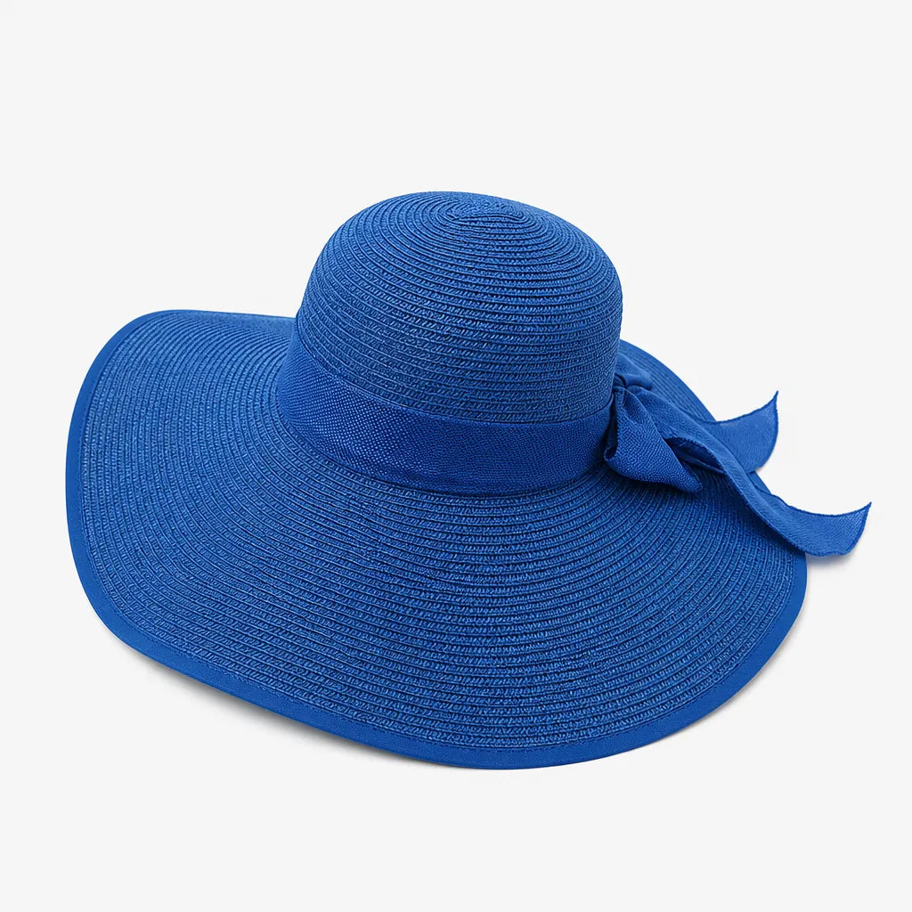 Grand Chapeau de Paille Femme - Anti-UV pour la Plage en Ete