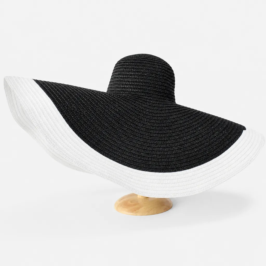 Chapeau Paille Pliable Femme - Grand Format 70cm pour Voyage
