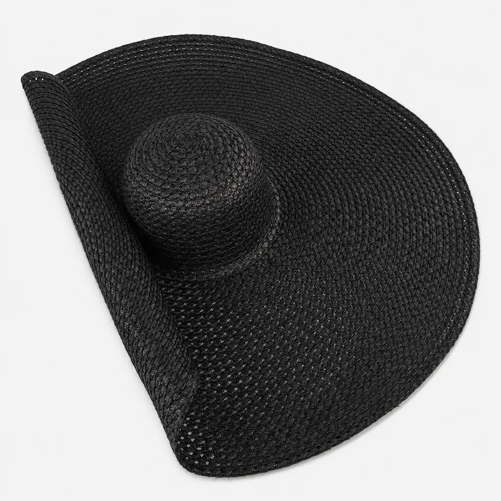 Chapeau Paille Pliable Femme - Grand Format 70cm pour Voyage