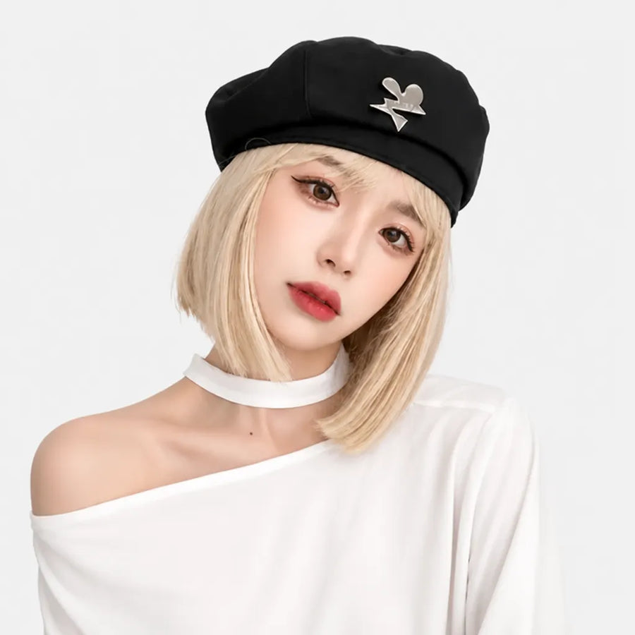 Grand Beret Femme - Style Coreen, Amincissant pour Visage