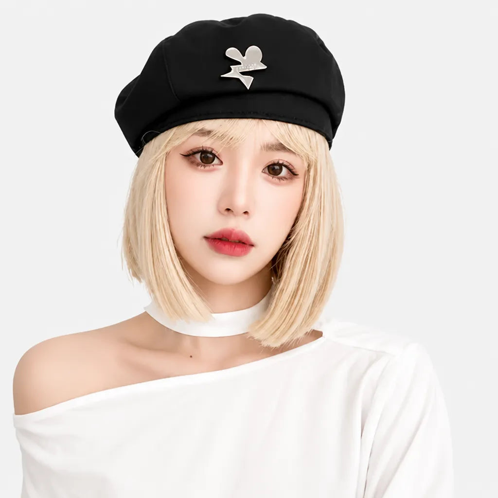 Grand Beret Femme - Style Coreen, Amincissant pour Visage