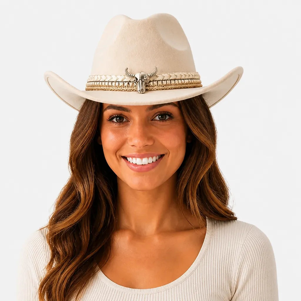 Chapeau Equitation Western - Feutre Coeur Homme et Femme