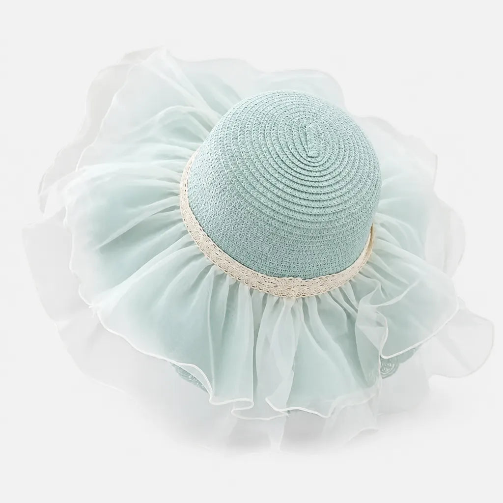 Chapeau de Paille Femme Plage - Floppy Floral Panama