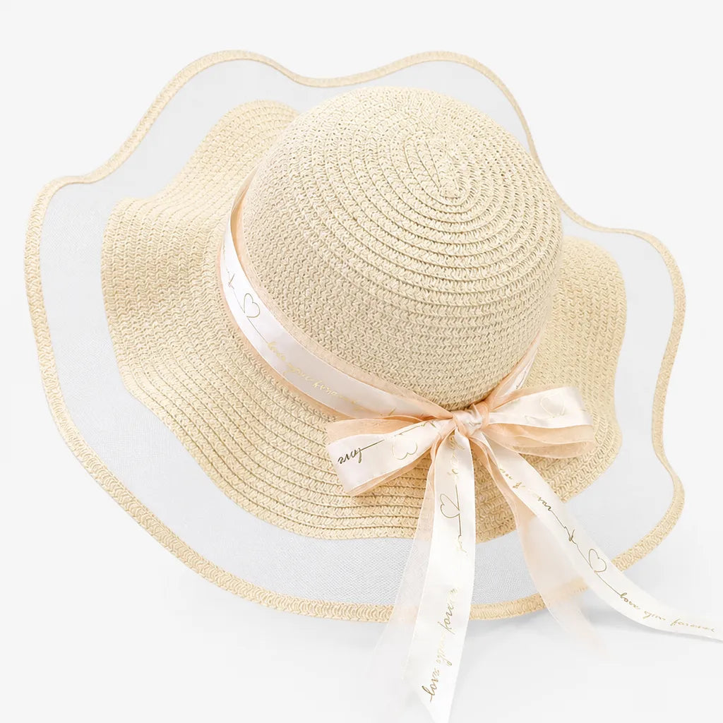 Chapeau de Paille Femme Plage - Floppy Floral Panama