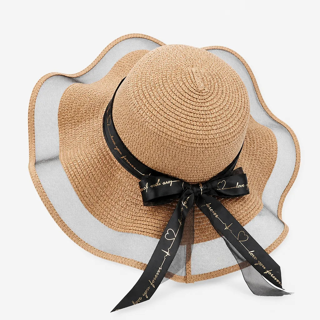 Chapeau de Paille Femme Plage - Floppy Floral Panama