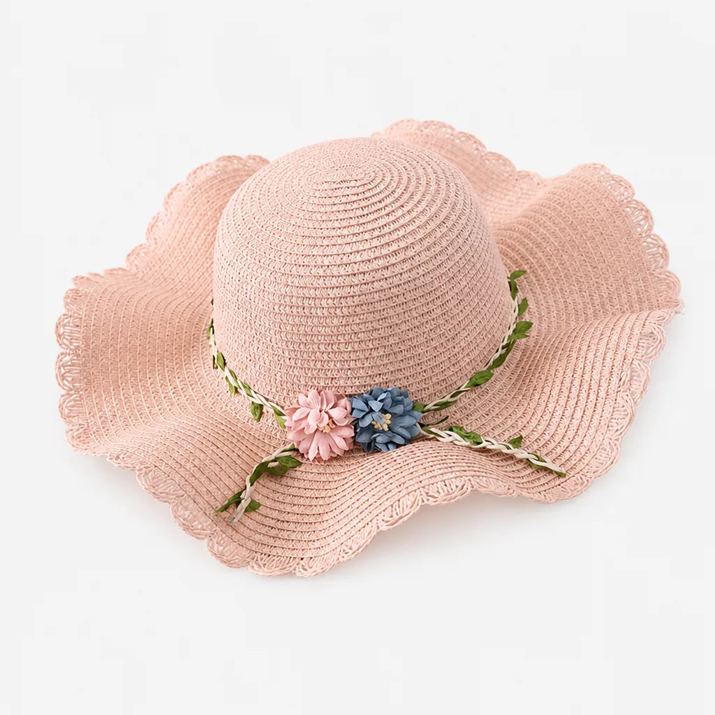 Chapeau de Paille Femme Plage - Floppy Floral Panama