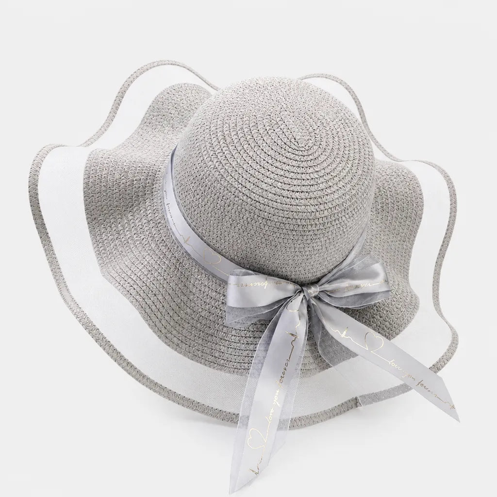 Chapeau de Paille Femme Plage - Floppy Floral Panama