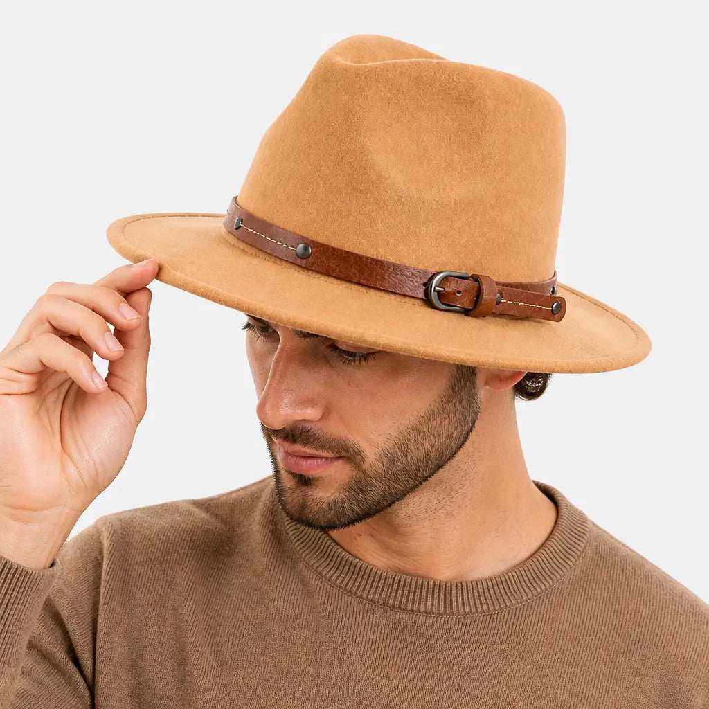 Chapeau Feutre pour Homme - Laine Eglise Automne-Hiver