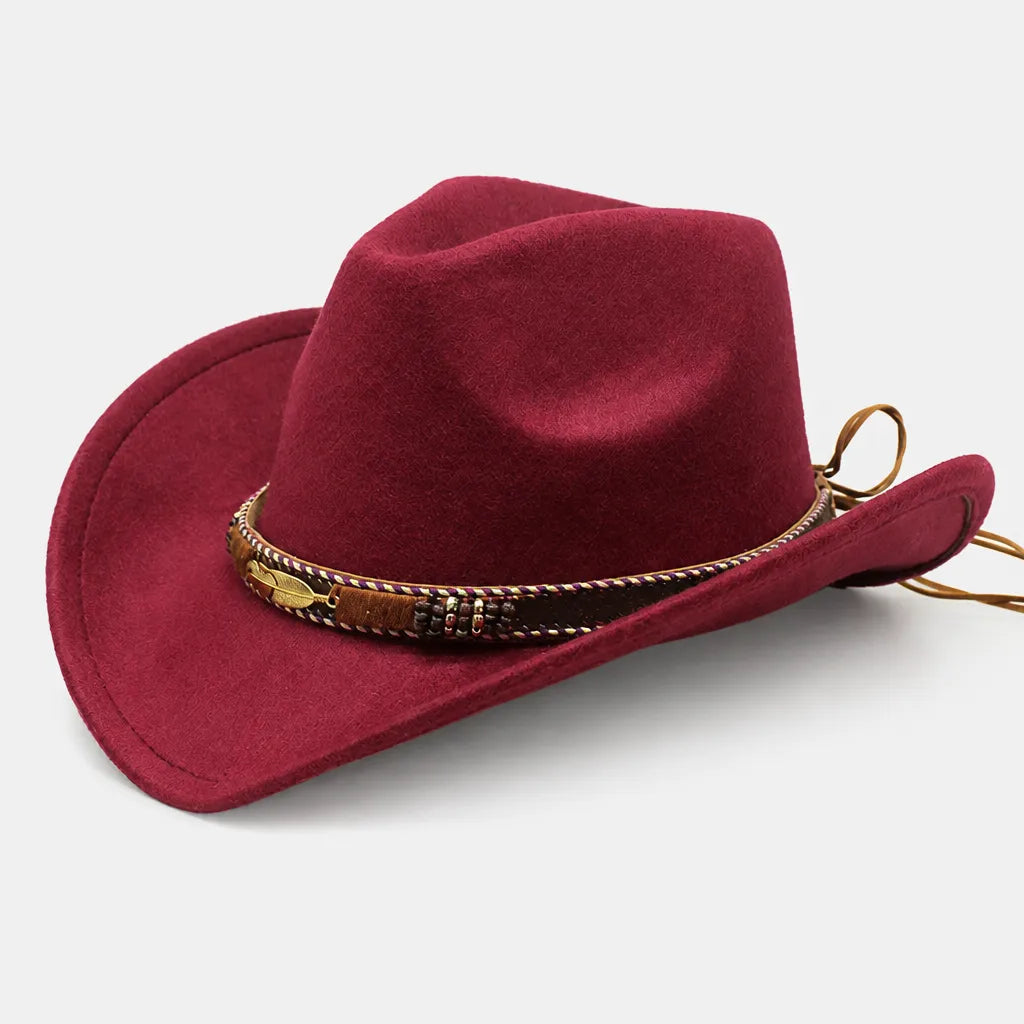 Chapeau Fedora Feutre Homme - Trilby Jazz avec Ceinture