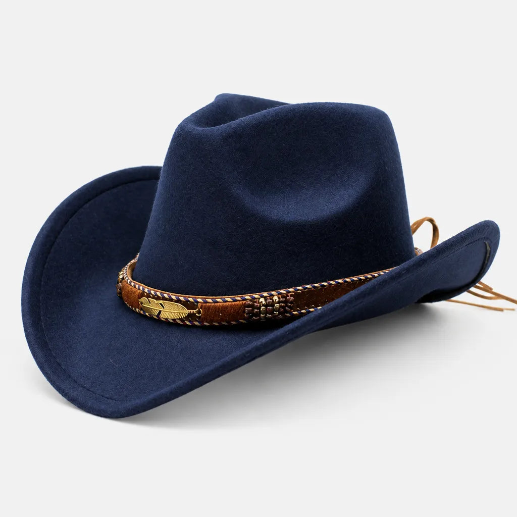 Chapeau Fedora Feutre Homme - Trilby Jazz avec Ceinture