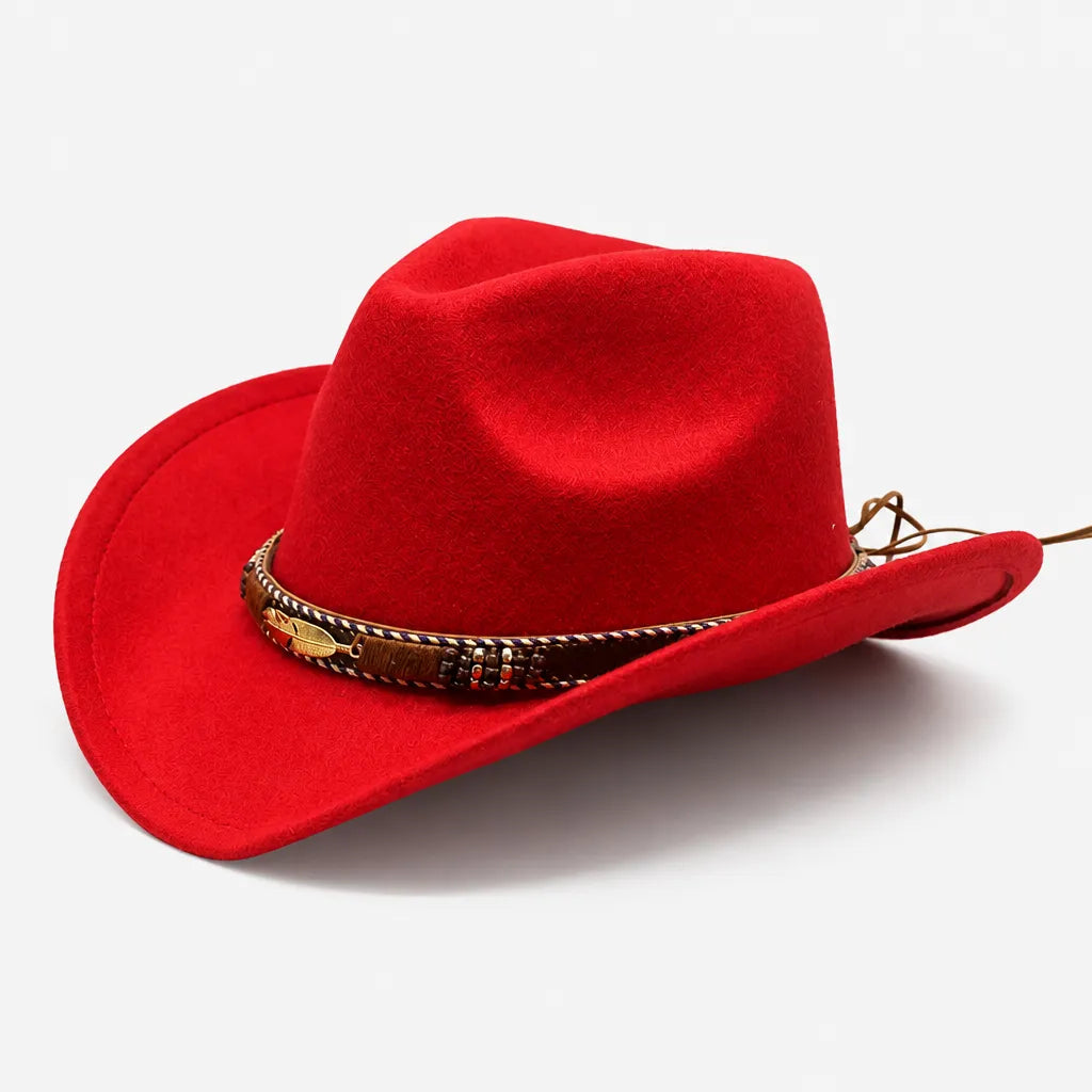 Chapeau Fedora Feutre Homme - Trilby Jazz avec Ceinture