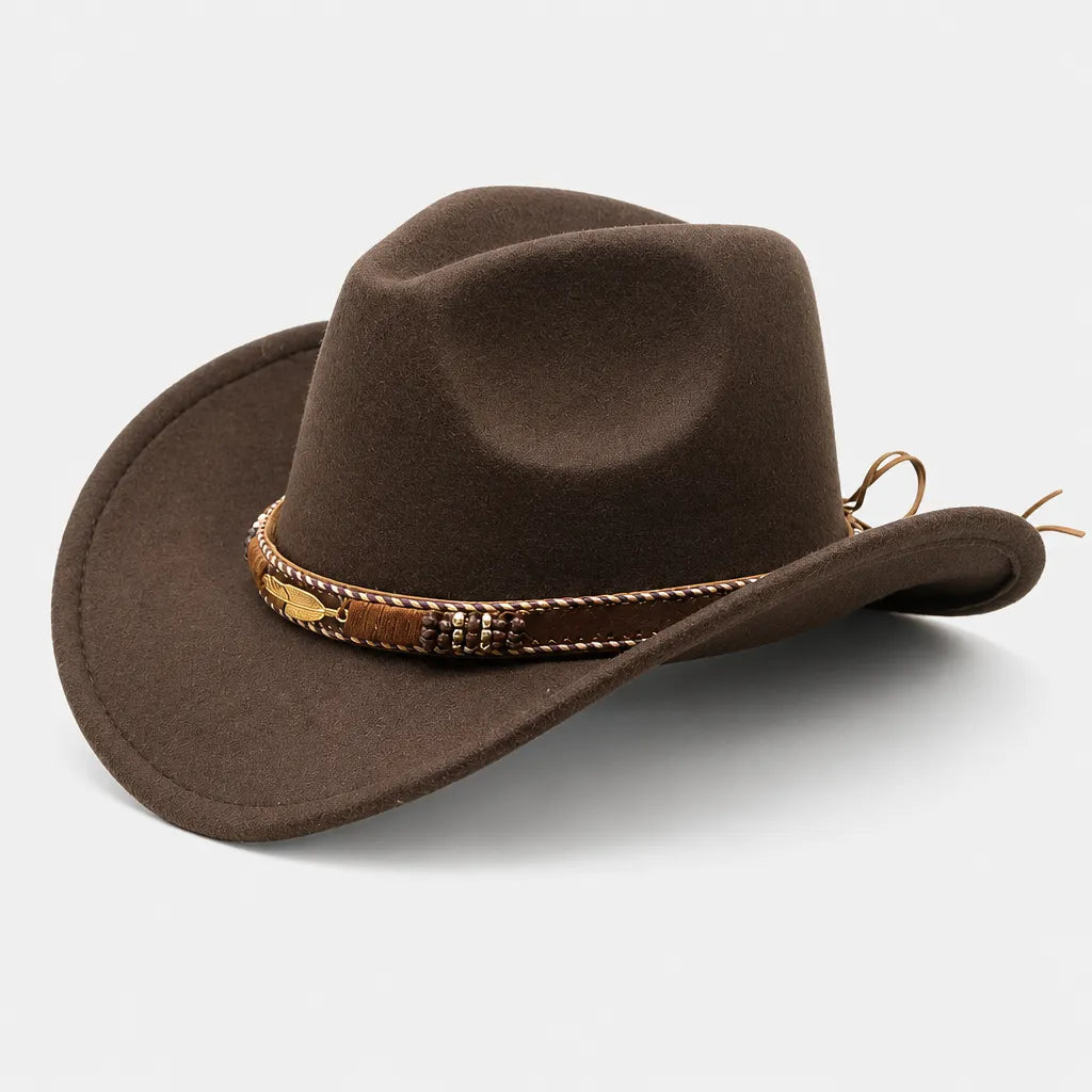 Chapeau Fedora Feutre Homme - Trilby Jazz avec Ceinture