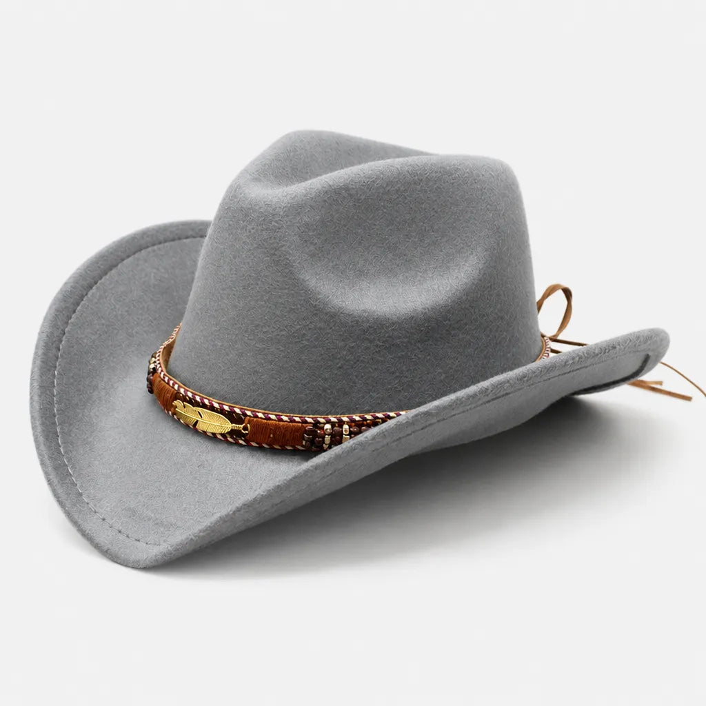 Chapeau Fedora Feutre Homme - Trilby Jazz avec Ceinture