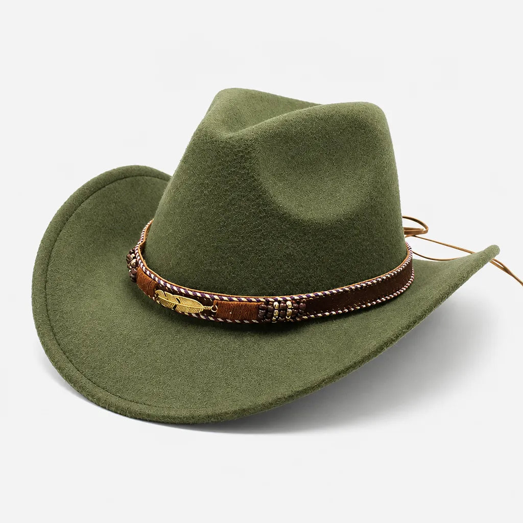 Chapeau Fedora Feutre Homme - Trilby Jazz avec Ceinture