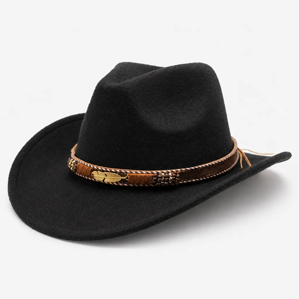 Chapeau Fedora Feutre Homme - Trilby Jazz avec Ceinture