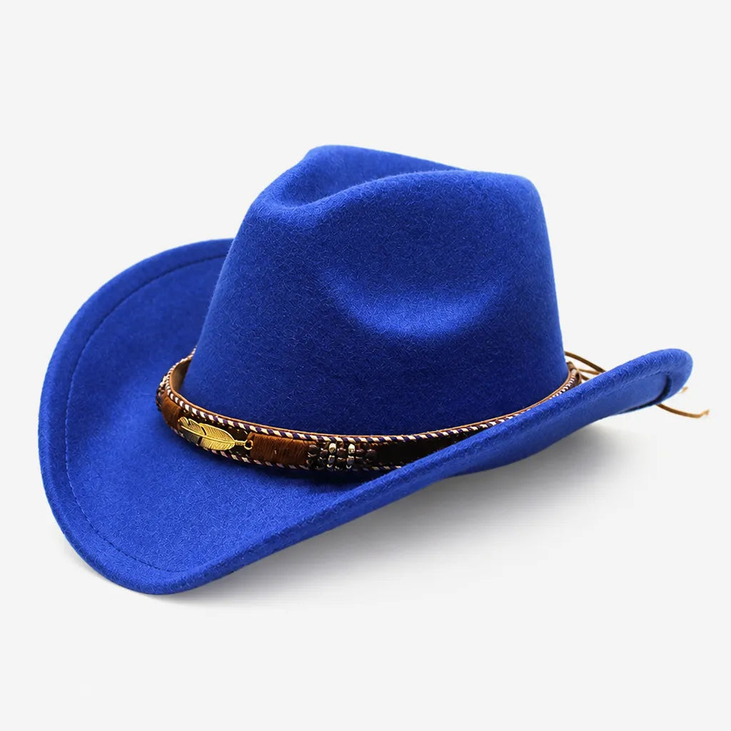 Chapeau Fedora Feutre Homme - Trilby Jazz avec Ceinture