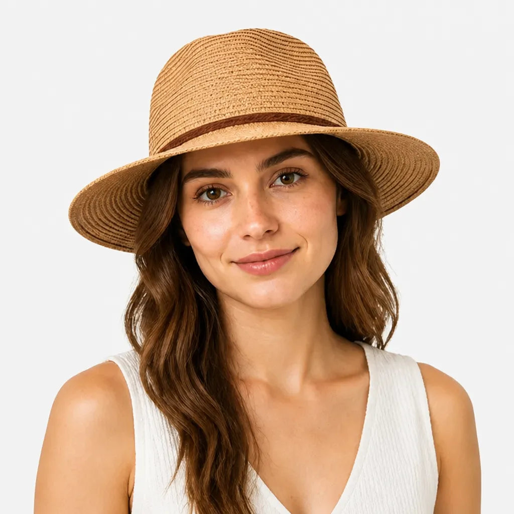 Chapeau Panama Pliable - Souple Anti-UV pour Voyage