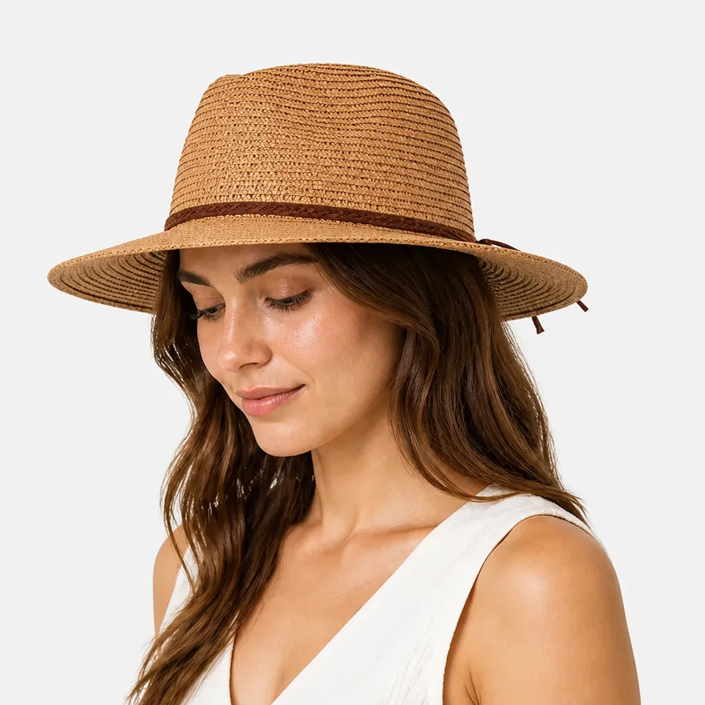 Chapeau Panama Pliable - Souple Anti-UV pour Voyage