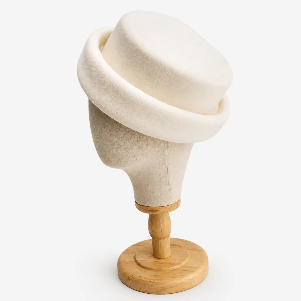 Chapeau Femme Mariage Chic - Laine Beret Fedora Elegant