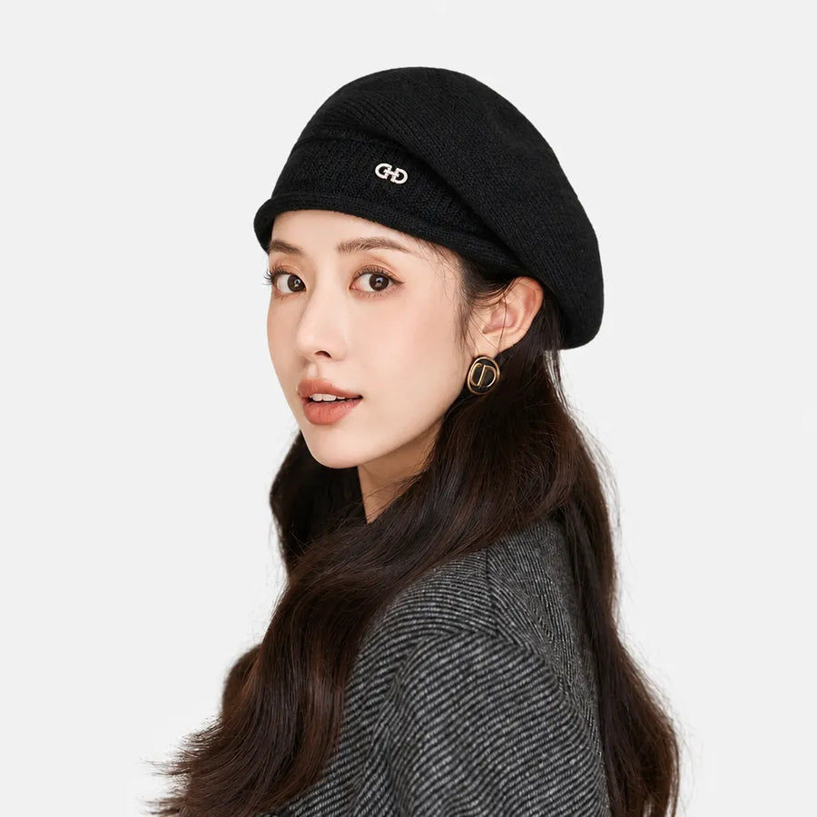Beret Femme Tricot - Doux et Extensible pour Hiver
