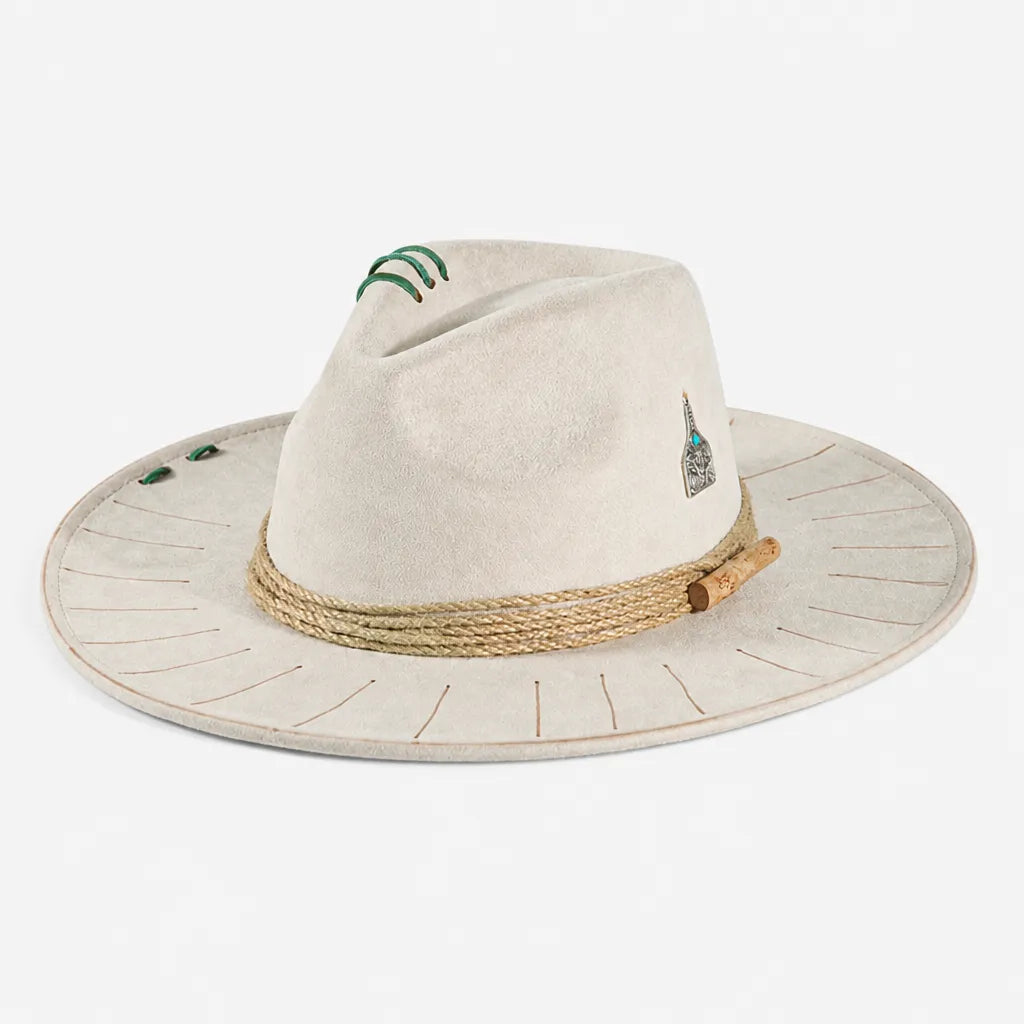 Chapeau Plume - Fedora Large Bord Retro Style Jazz et Western