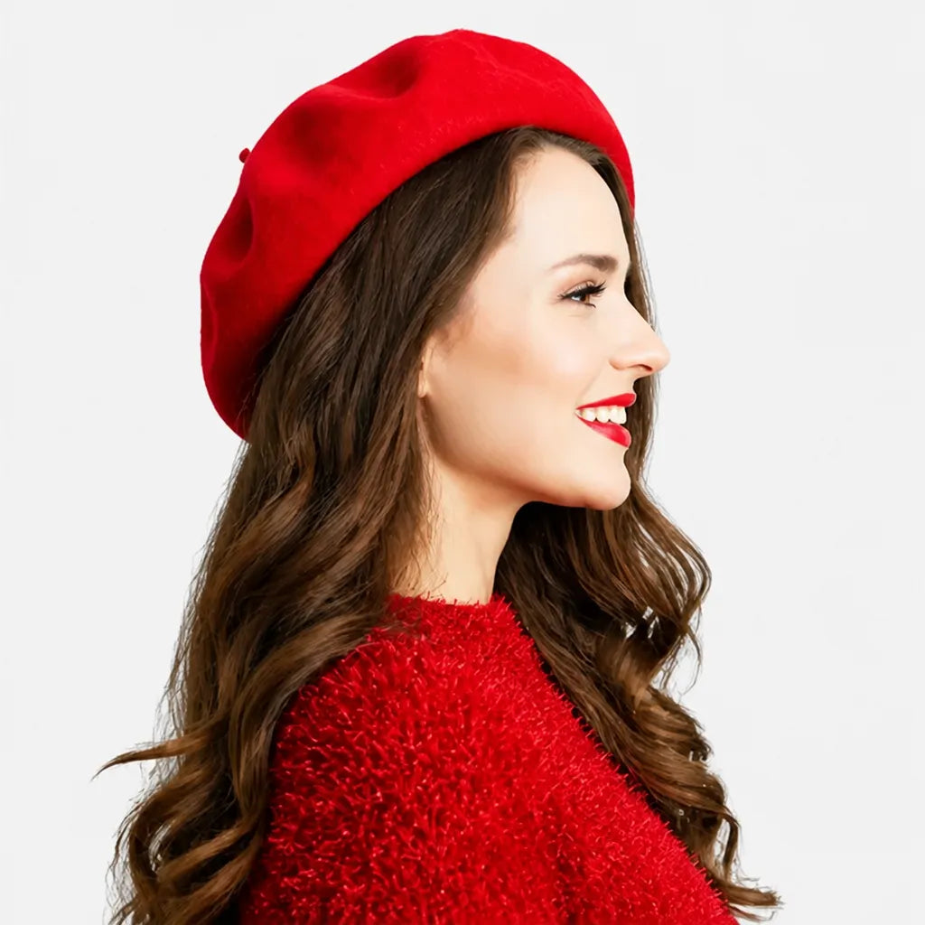 Beret Peintre - en Laine, Classique pour Homme et Femme