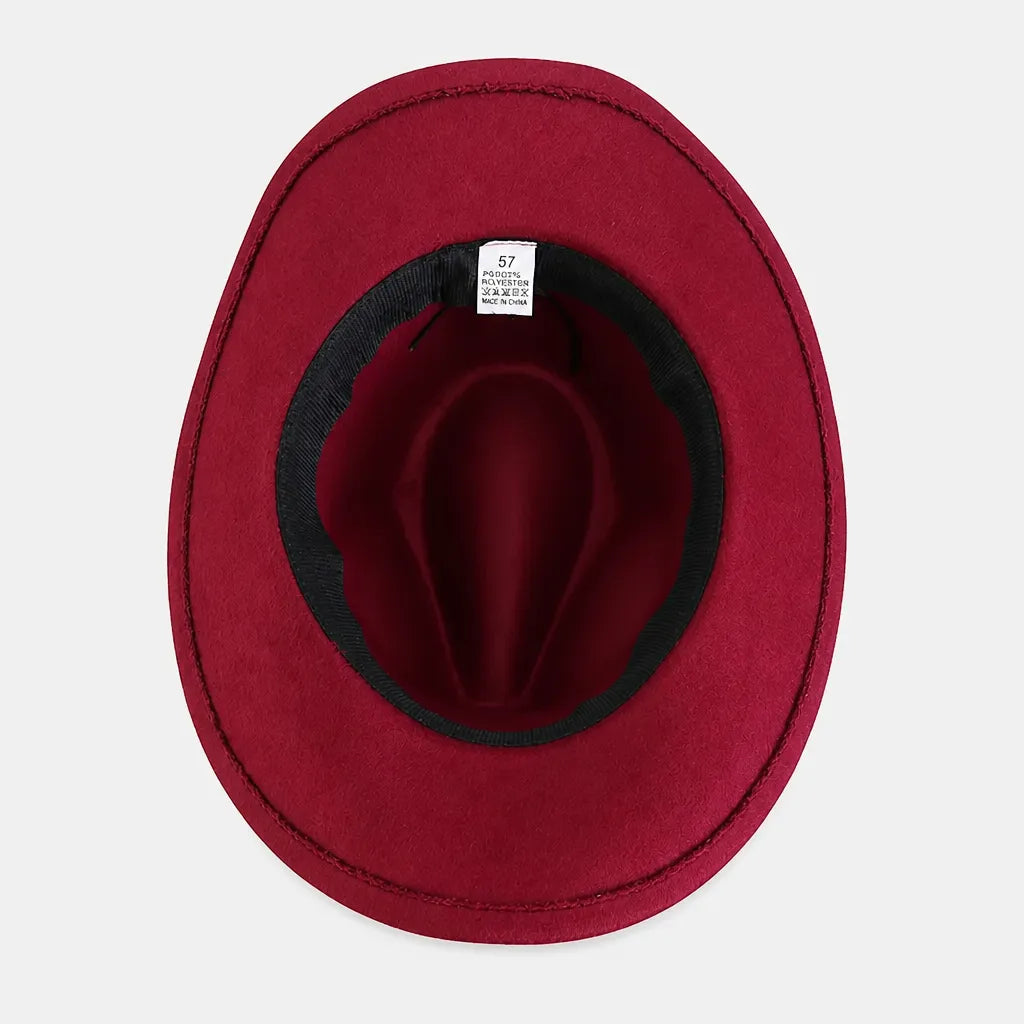 Chapeau Western Homme - a Ceinture en Cuir et Boucle Longhorn