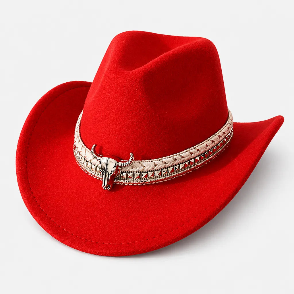 Chapeau Equitation Western - Feutre Coeur Homme et Femme