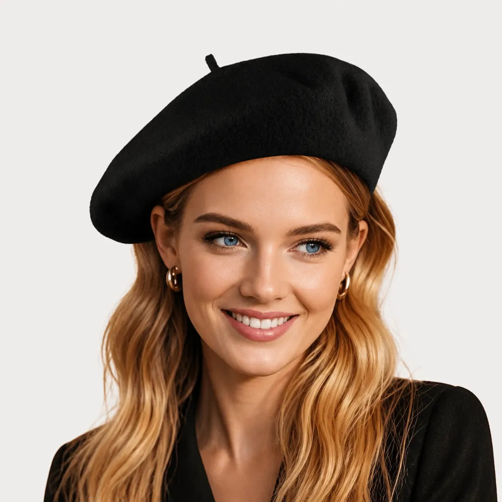 Beret Peintre - en Laine, Classique pour Homme et Femme