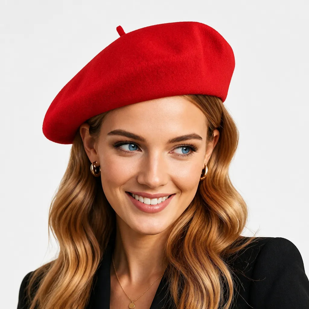 Beret Peintre - en Laine, Classique pour Homme et Femme