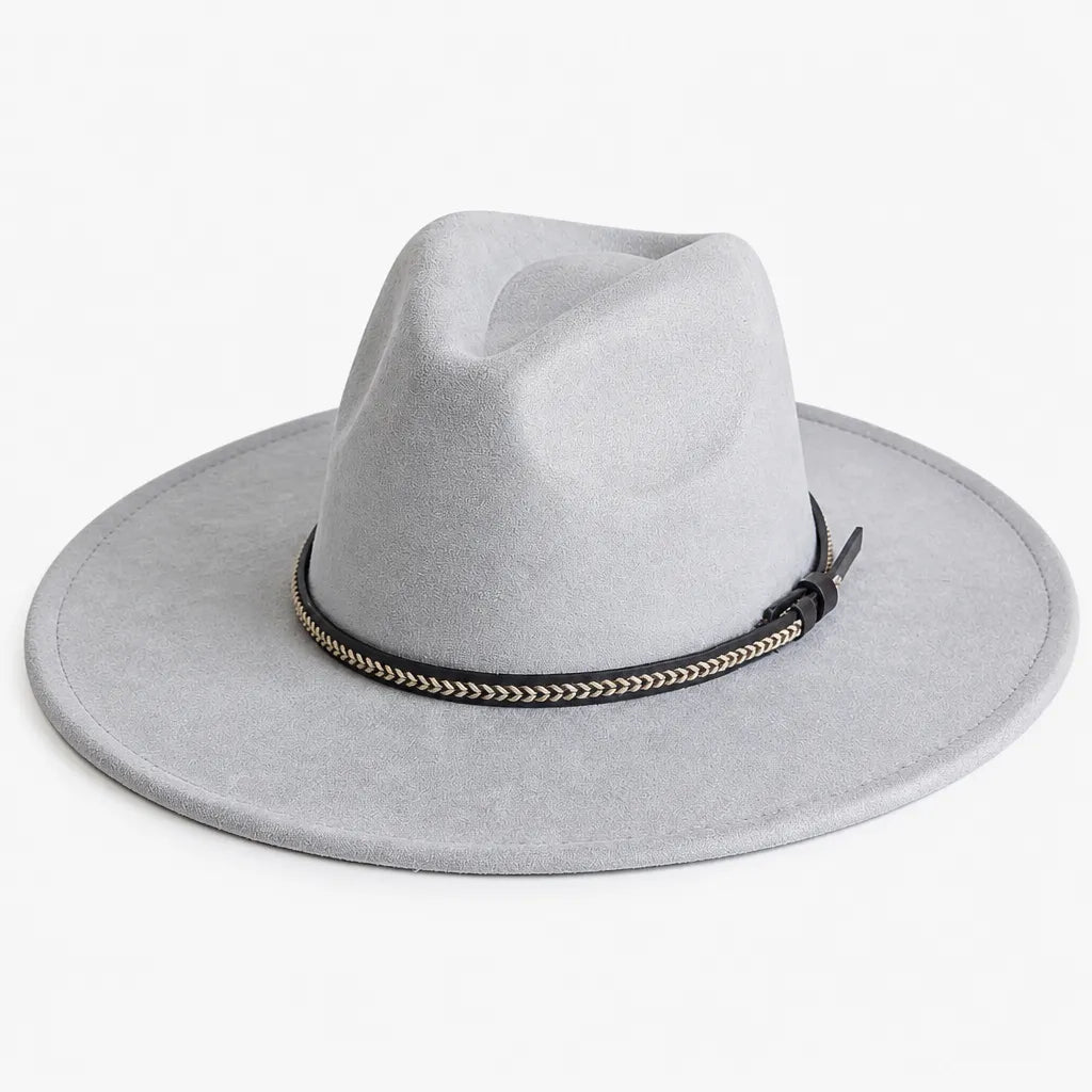 Chapeau Daim Homme - Vegan Large Bord Style Jazz
