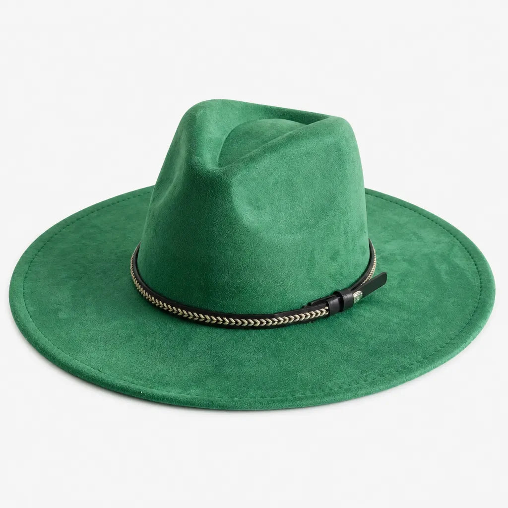Chapeau Daim Homme - Vegan Large Bord Style Jazz