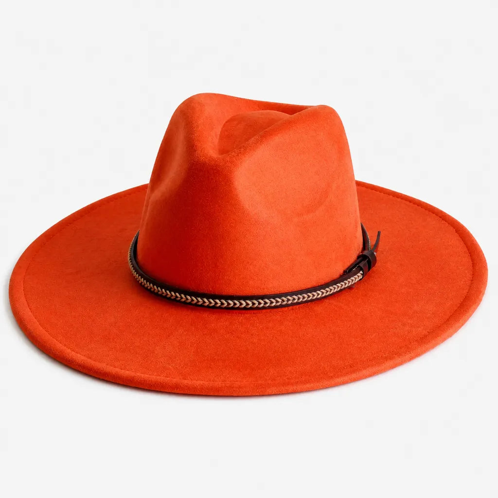 Chapeau Daim Homme - Vegan Large Bord Style Jazz