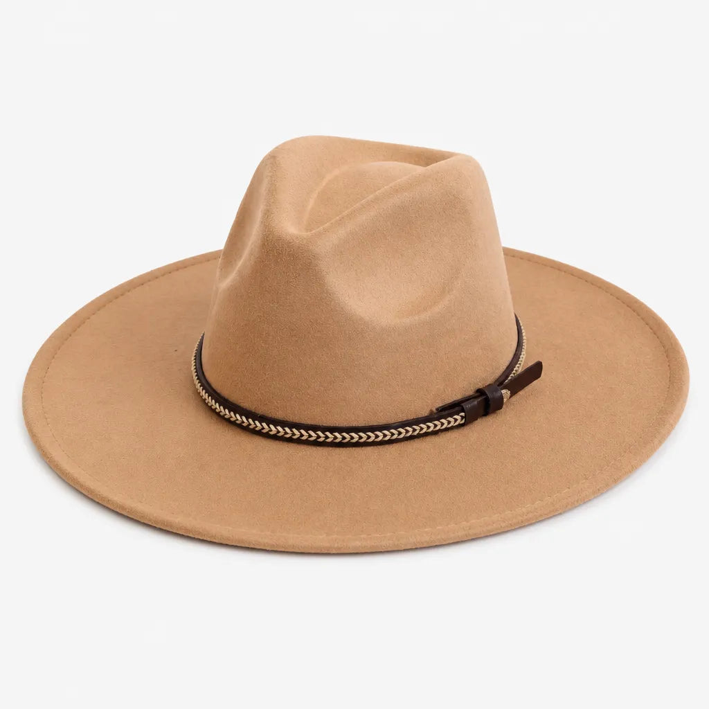 Chapeau Daim Homme - Vegan Large Bord Style Jazz