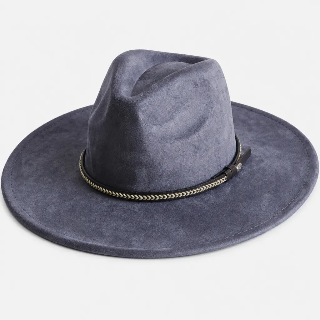Chapeau Daim Homme - Vegan Large Bord Style Jazz