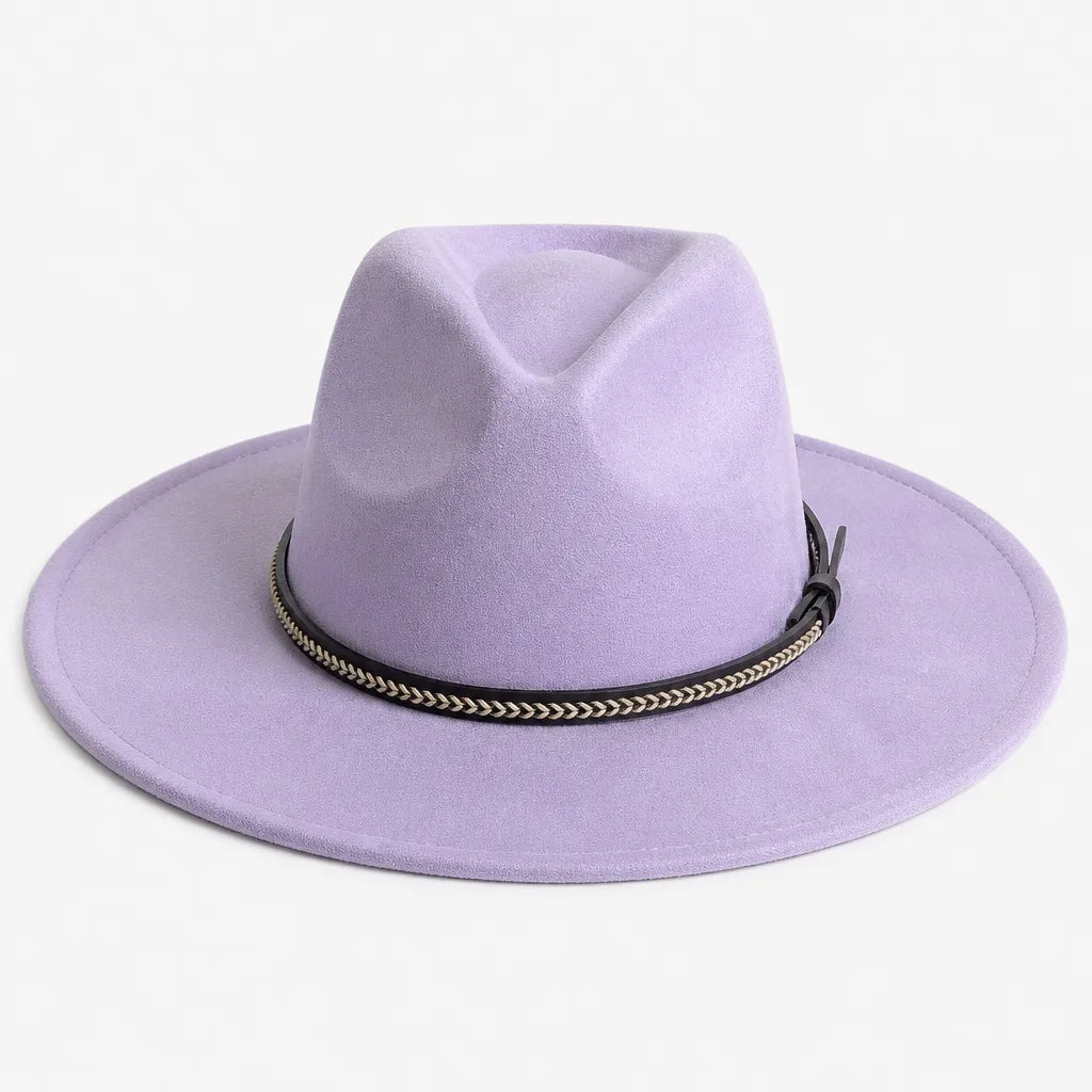 Chapeau Daim Homme - Vegan Large Bord Style Jazz