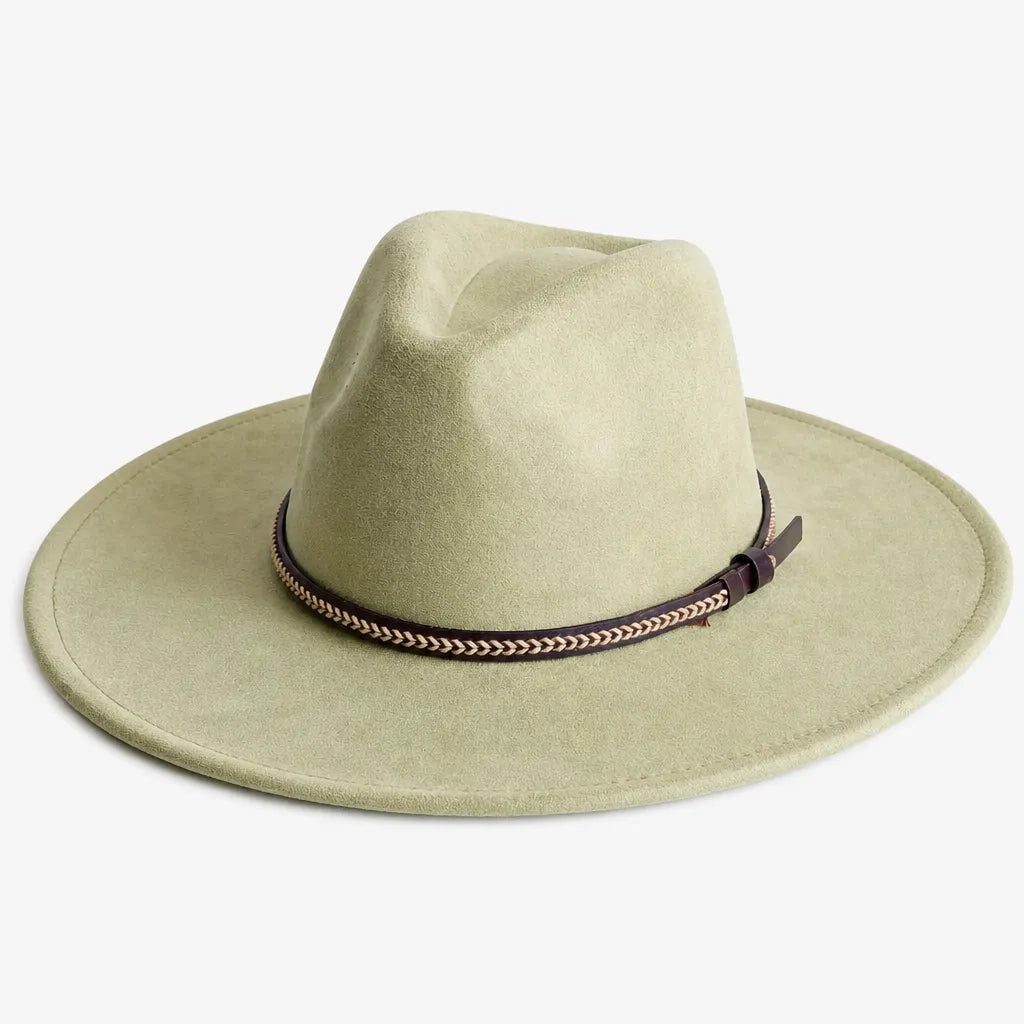 Chapeau Daim Homme - Vegan Large Bord Style Jazz