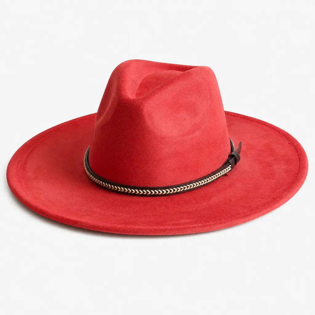 Chapeau Daim Homme - Vegan Large Bord Style Jazz