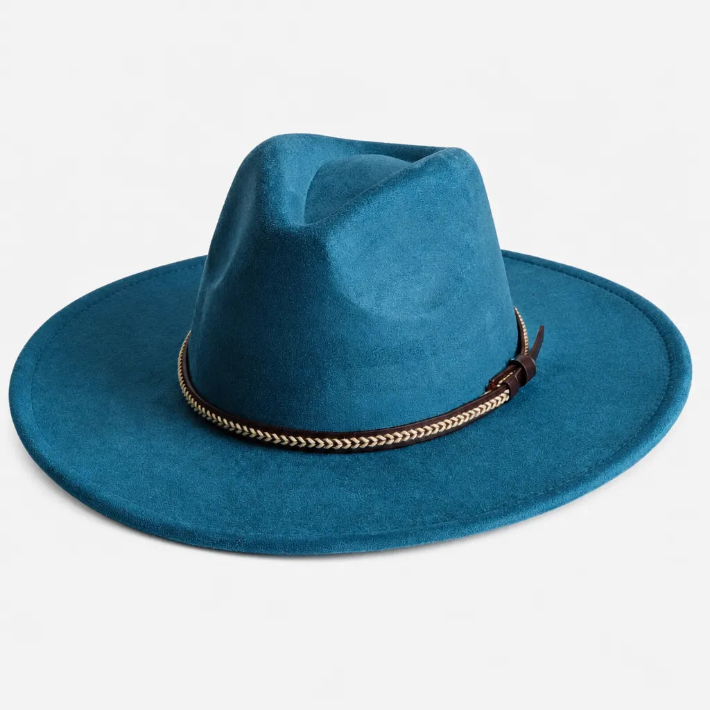 Chapeau Daim Homme - Vegan Large Bord Style Jazz