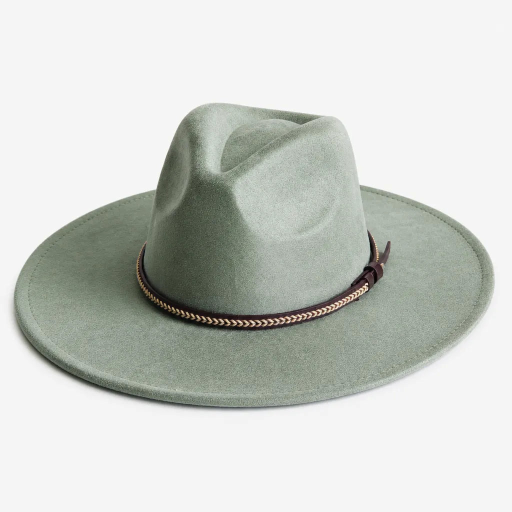 Chapeau Daim Homme - Vegan Large Bord Style Jazz