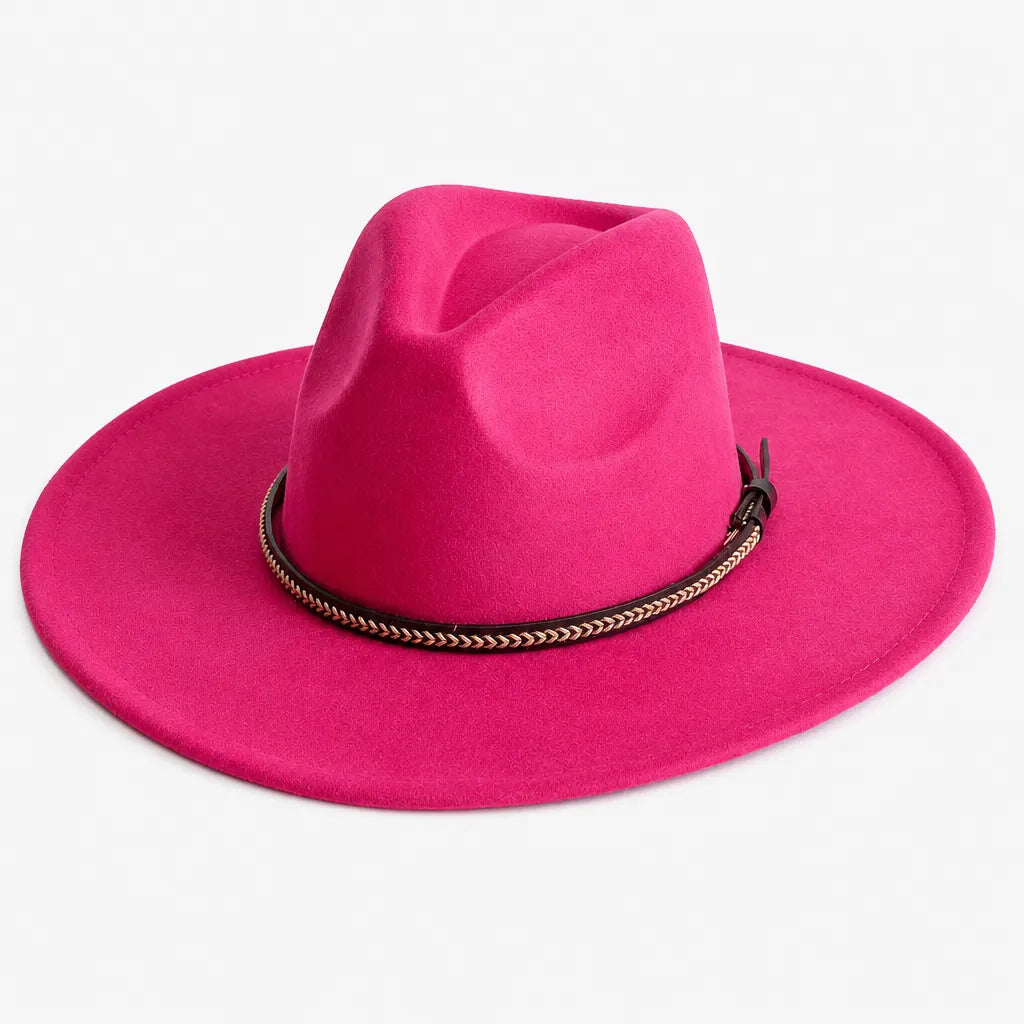 Chapeau Daim Homme - Vegan Large Bord Style Jazz