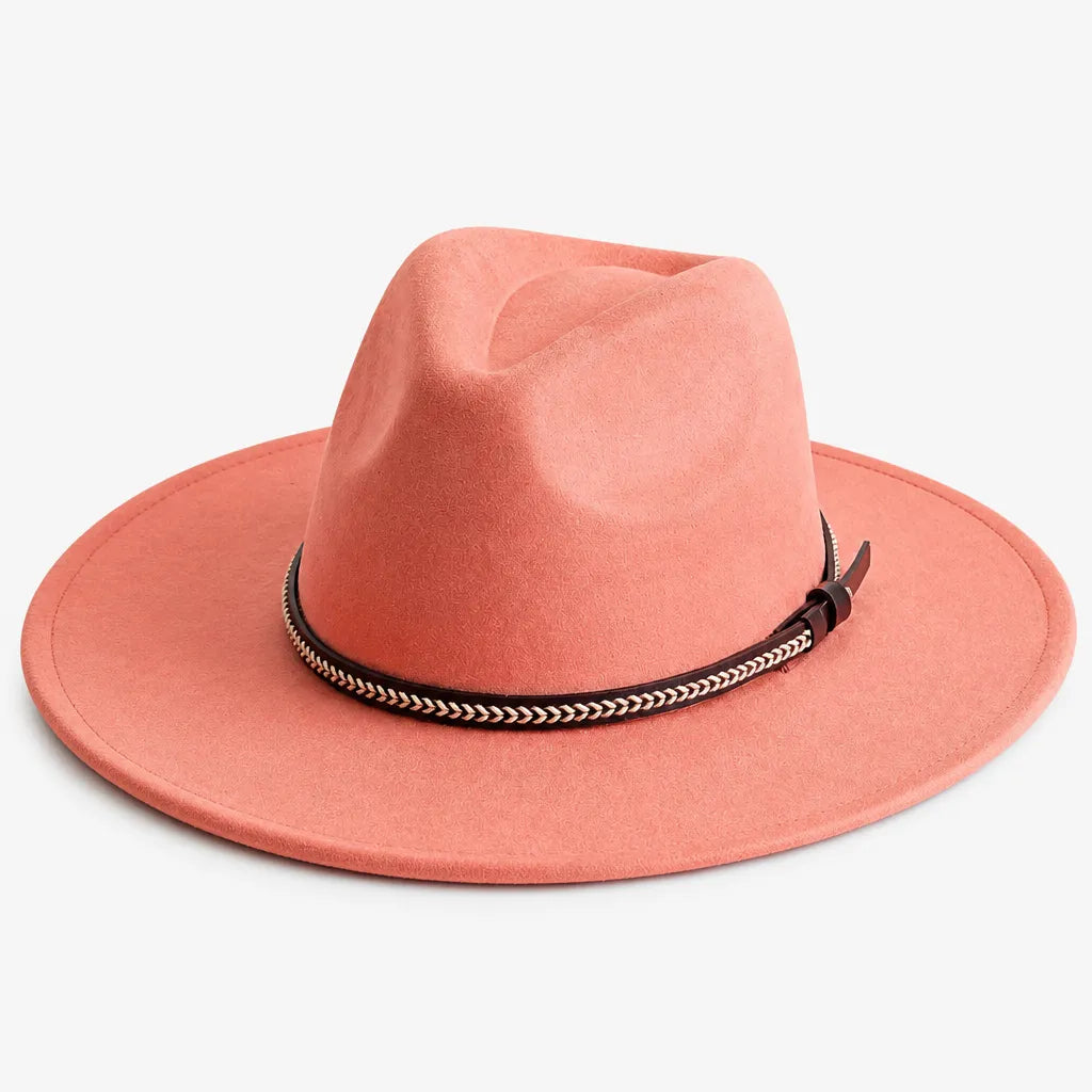 Chapeau Daim Homme - Vegan Large Bord Style Jazz