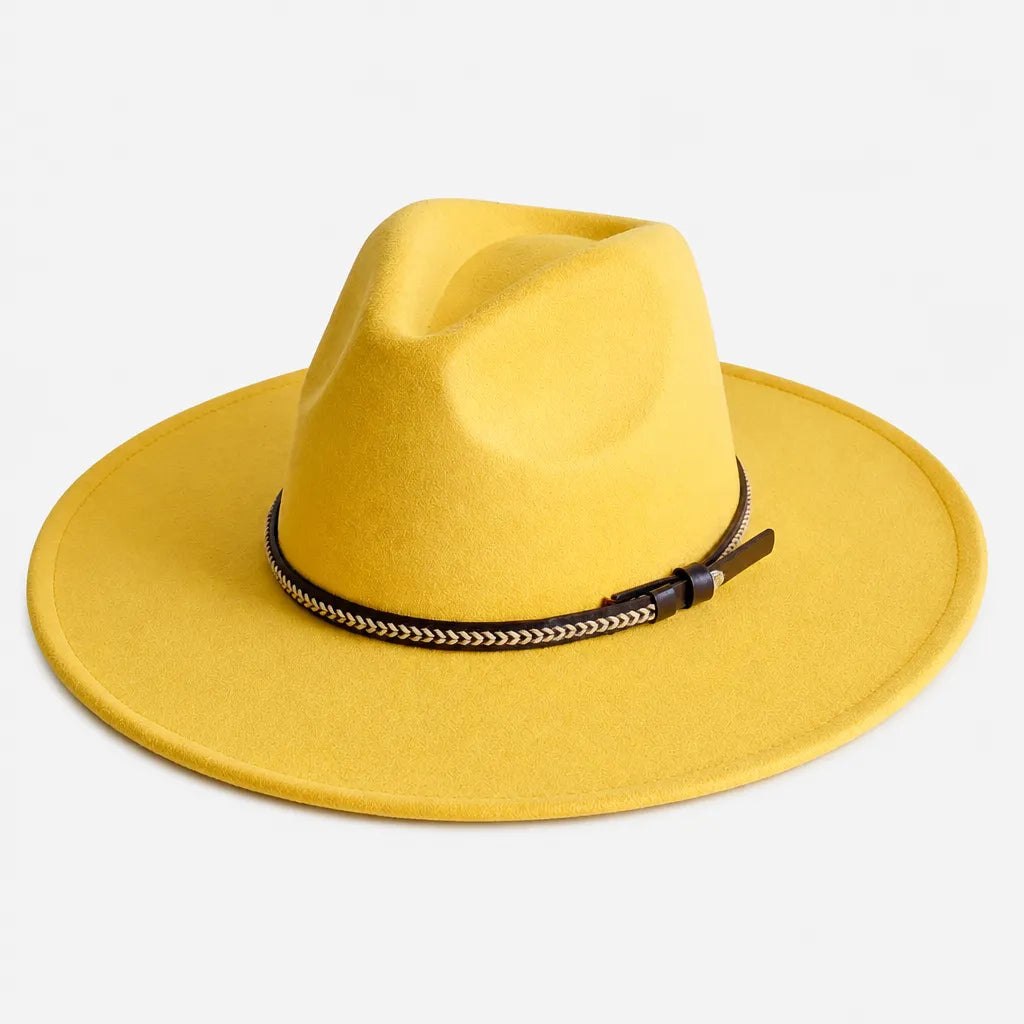 Chapeau Daim Homme - Vegan Large Bord Style Jazz