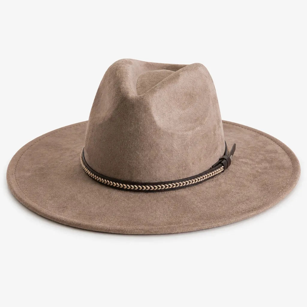 Chapeau Daim Homme - Vegan Large Bord Style Jazz